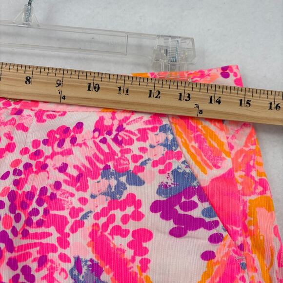 Lilly Pulitzer Buttercup Shorts Size 00 Paradise Pink 5 Inch Inseam Scallop Hem - Picture 9 of 13